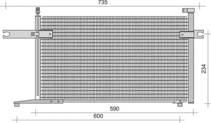 350203396000 MAGNETI MARELLI Конденсатор, кондиционер