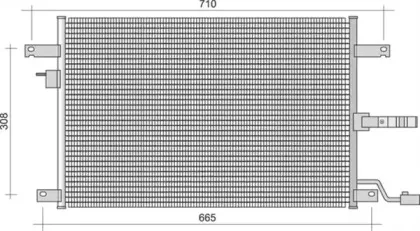 350203431000 MAGNETI MARELLI Конденсатор, кондиционер