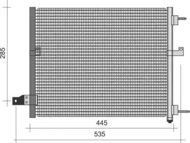 350203434000 MAGNETI MARELLI Конденсатор, кондиционер