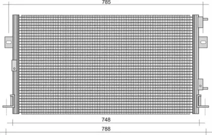 350203443000 MAGNETI MARELLI Конденсатор, кондиционер