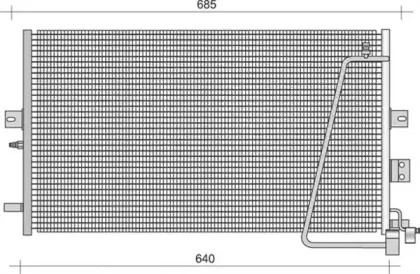 350203448000 MAGNETI MARELLI Конденсатор, кондиционер