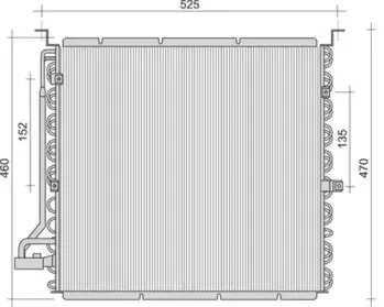 350203455000 MAGNETI MARELLI Конденсатор, кондиционер