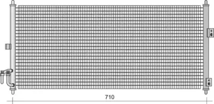350203480000 MAGNETI MARELLI Конденсатор, кондиционер