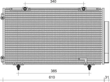 350203483000 MAGNETI MARELLI Конденсатор, кондиционер