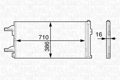 350203622000 MAGNETI MARELLI Конденсатор, кондиционер