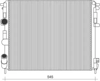 350213103500 MAGNETI MARELLI Радиатор, охлаждение двигателя