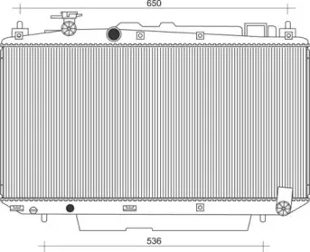 350213104100 MAGNETI MARELLI Радиатор, охлаждение двигателя