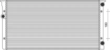 350213104400 MAGNETI MARELLI Радиатор, охлаждение двигателя