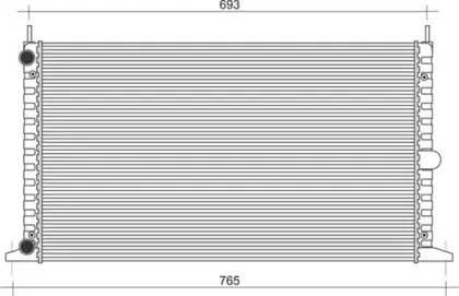 350213104700 MAGNETI MARELLI Радиатор, охлаждение двигателя
