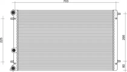 350213105100 MAGNETI MARELLI Радиатор, охлаждение двигателя