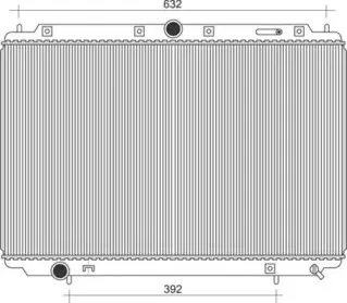 350213105500 MAGNETI MARELLI Радиатор, охлаждение двигателя