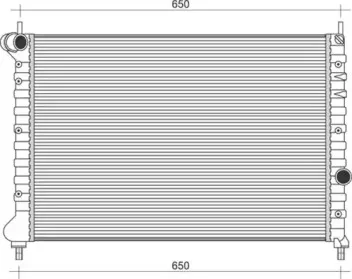 350213108600 MAGNETI MARELLI Радиатор, охлаждение двигателя