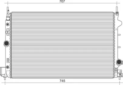 350213108900 MAGNETI MARELLI Радиатор, охлаждение двигателя