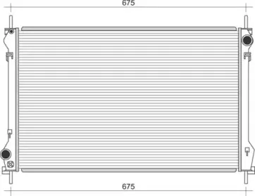 350213109500 MAGNETI MARELLI Радиатор, охлаждение двигателя