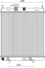 350213111600 MAGNETI MARELLI Радиатор, охлаждение двигателя