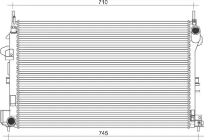 350213112200 MAGNETI MARELLI Радиатор, охлаждение двигателя