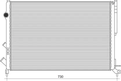 350213112800 MAGNETI MARELLI Радиатор, охлаждение двигателя