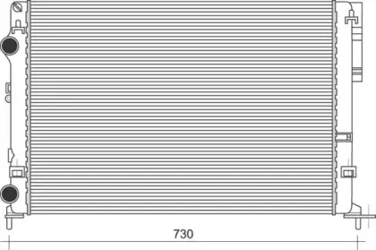 350213113100 MAGNETI MARELLI Радиатор, охлаждение двигателя