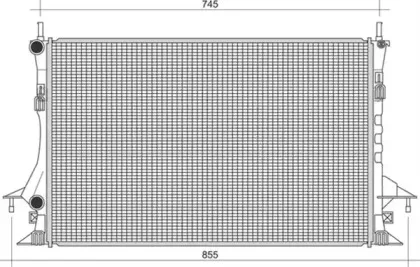 350213113500 MAGNETI MARELLI Радиатор, охлаждение двигателя