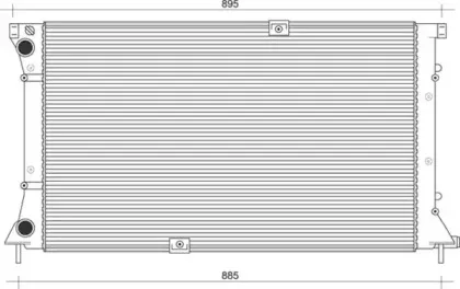 350213113600 MAGNETI MARELLI Радиатор, охлаждение двигателя