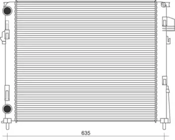 350213113800 MAGNETI MARELLI Радиатор, охлаждение двигателя