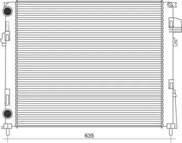 350213113900 MAGNETI MARELLI Радиатор, охлаждение двигателя