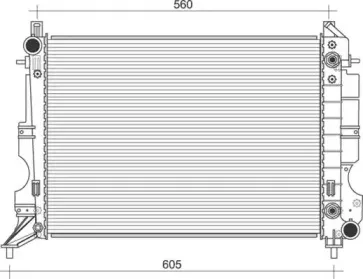 350213114400 MAGNETI MARELLI Радиатор, охлаждение двигателя