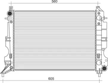 350213114700 MAGNETI MARELLI Радиатор, охлаждение двигателя