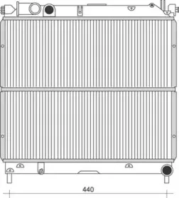 350213115300 MAGNETI MARELLI Радиатор, охлаждение двигателя