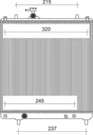 350213115600 MAGNETI MARELLI Радиатор, охлаждение двигателя