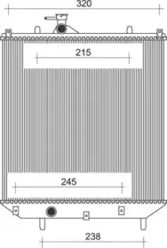 350213115700 MAGNETI MARELLI Радиатор, охлаждение двигателя