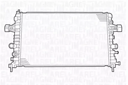 350213130300 MAGNETI MARELLI Радиатор, охлаждение двигателя