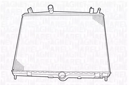 350213130600 MAGNETI MARELLI Радиатор, охлаждение двигателя