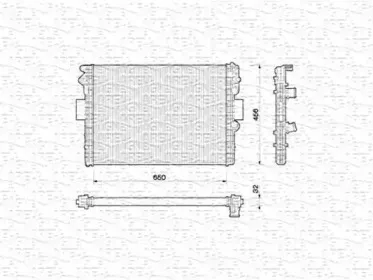 350213170000 MAGNETI MARELLI Радиатор, охлаждение двигателя