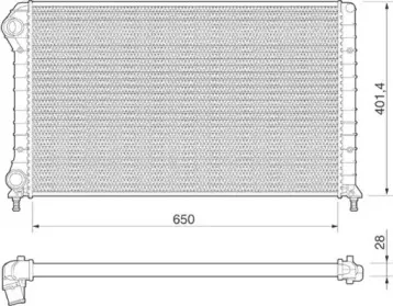 350213179000 MAGNETI MARELLI Радиатор, охлаждение двигателя