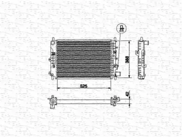350213495000 MAGNETI MARELLI Радиатор, охлаждение двигателя
