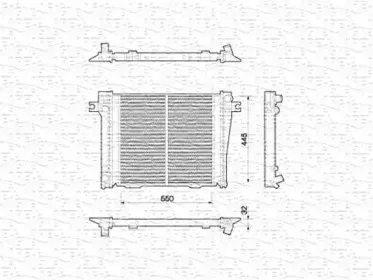 350213771000 MAGNETI MARELLI Радиатор, охлаждение двигателя
