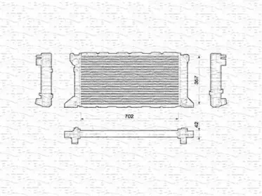 350213783000 MAGNETI MARELLI Радиатор, охлаждение двигателя