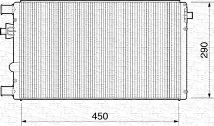 350213815000 MAGNETI MARELLI Радиатор, охлаждение двигателя