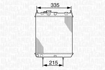 350213827000 MAGNETI MARELLI Радиатор, охлаждение двигателя