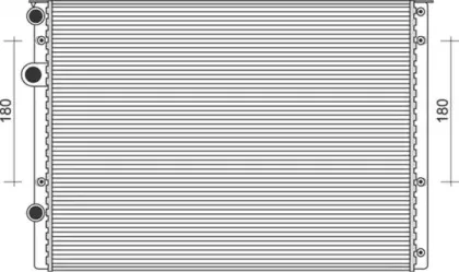 350213843000 MAGNETI MARELLI Радиатор, охлаждение двигателя