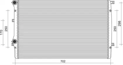 350213852000 MAGNETI MARELLI Радиатор, охлаждение двигателя