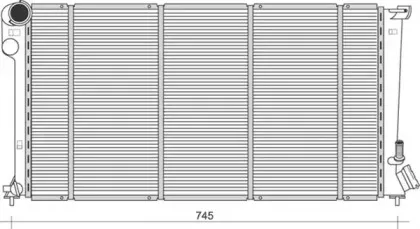 350213876000 MAGNETI MARELLI Радиатор, охлаждение двигателя