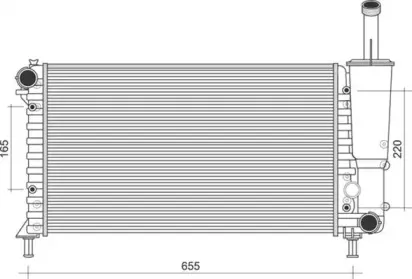 350213892000 MAGNETI MARELLI Радиатор, охлаждение двигателя