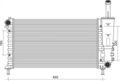350213901000 MAGNETI MARELLI Радиатор, охлаждение двигателя