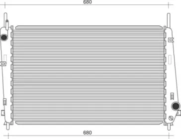 350213911000 MAGNETI MARELLI Радиатор, охлаждение двигателя