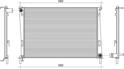 350213913000 MAGNETI MARELLI Радиатор, охлаждение двигателя