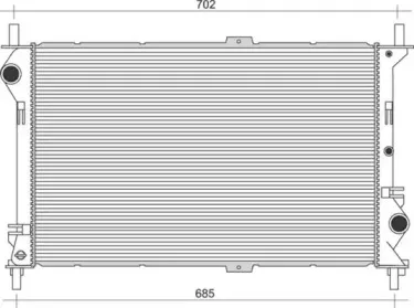 350213917000 MAGNETI MARELLI Радиатор, охлаждение двигателя