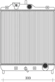 350213930000 MAGNETI MARELLI Радиатор, охлаждение двигателя