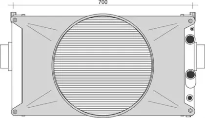 350213937000 MAGNETI MARELLI Радиатор, охлаждение двигателя